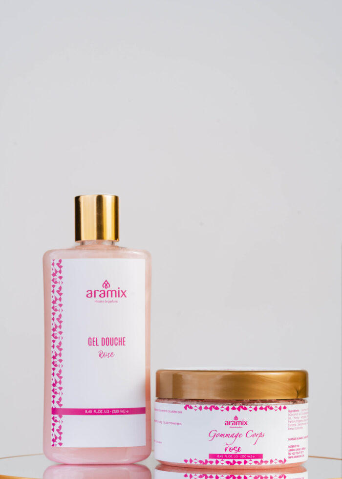 Duo Gel Douche et Gommage Corps Rose – Image 1