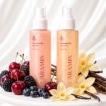 Duo Brumes Jumelles – Vanille & Fruits rouges hydratants et scintillants