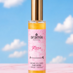 Brume de corps pailletée Rose – Parfum délicat et éclat scintillant